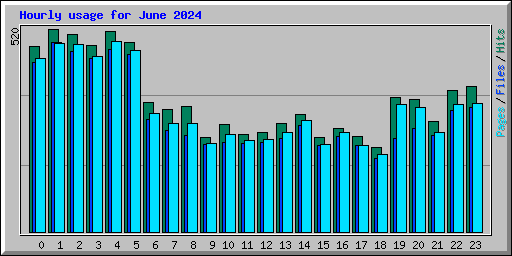 Hourly usage for June 2024